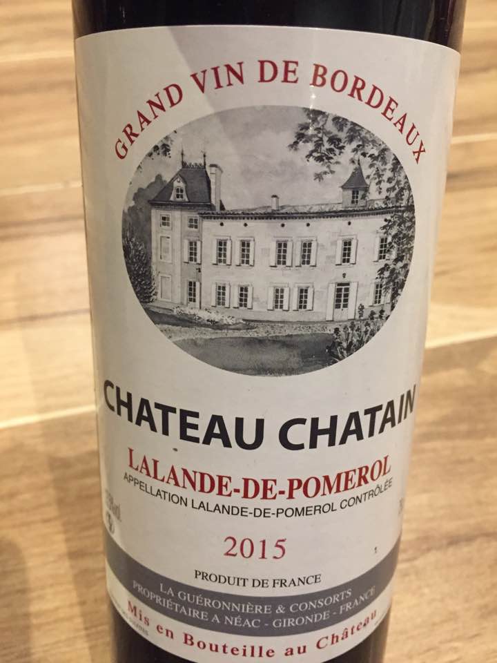 Château Chatain 2015 – Lalande-de-Pomerol