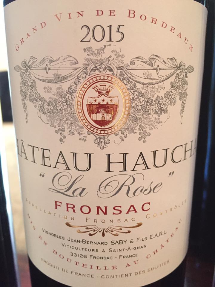 Château Hauchat – La Rose 2015 – Fronsac