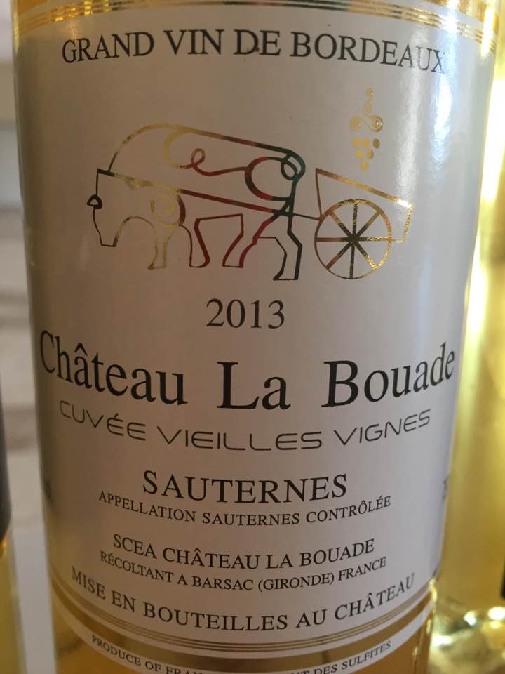 Château La Bouade 2013 – Cuvée Vieilles Vignes – Barsac