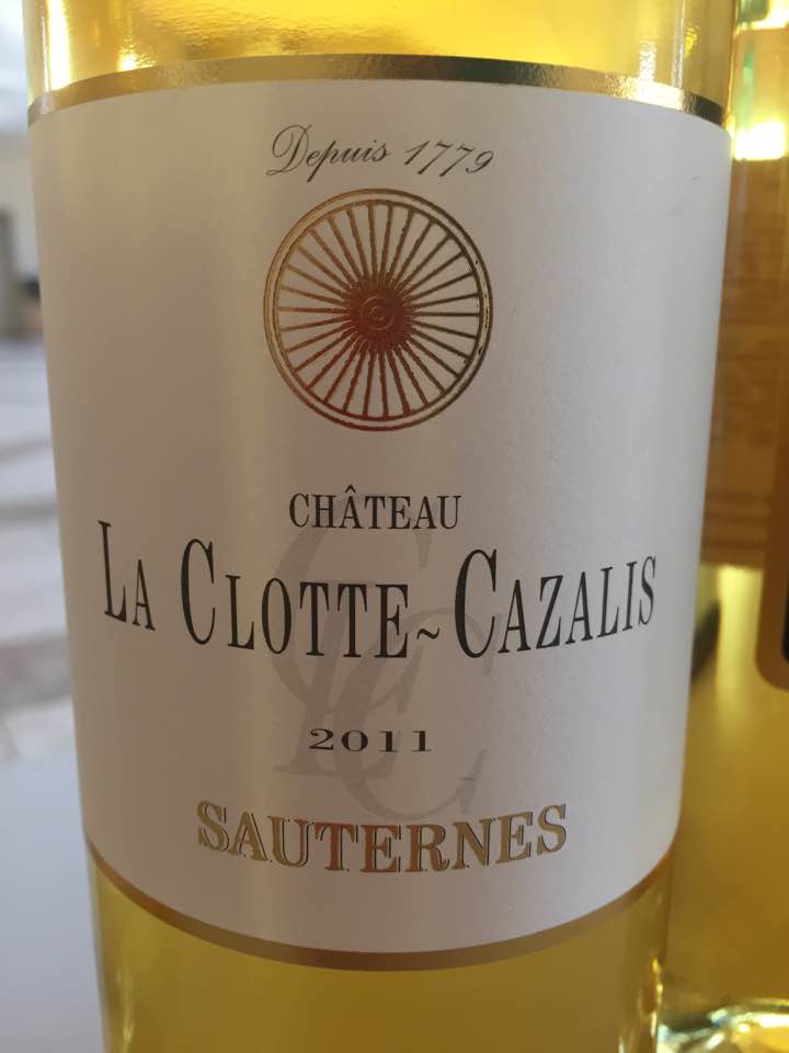 Château La Clotte-Cazalis 2011 – Sauternes 