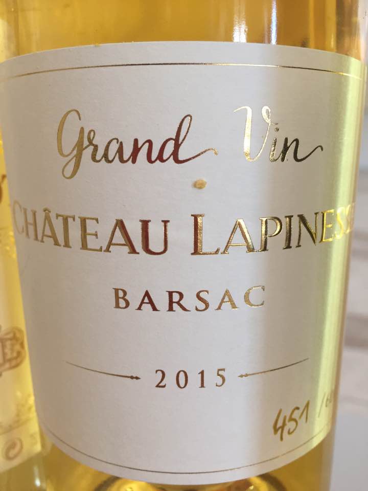 Château Lapinesse – Grand Vin 2015 – Barsac
