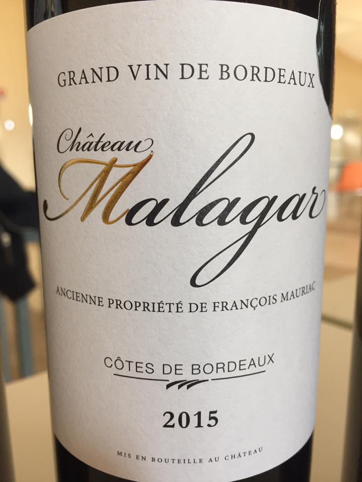 Château Malagar 2015 – Côtes de Bordeaux 
