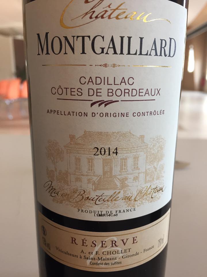Château Montgaillard – Réserve 2014 – Cadillac Côtes de Bordeaux