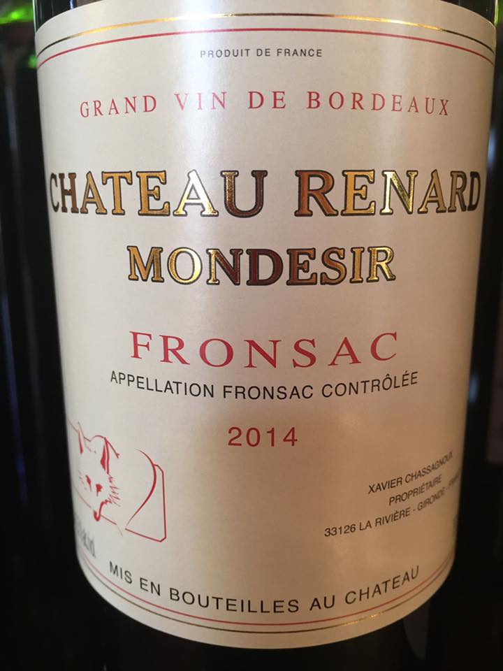 Château Renard Mondesir 2014 – Fronsac