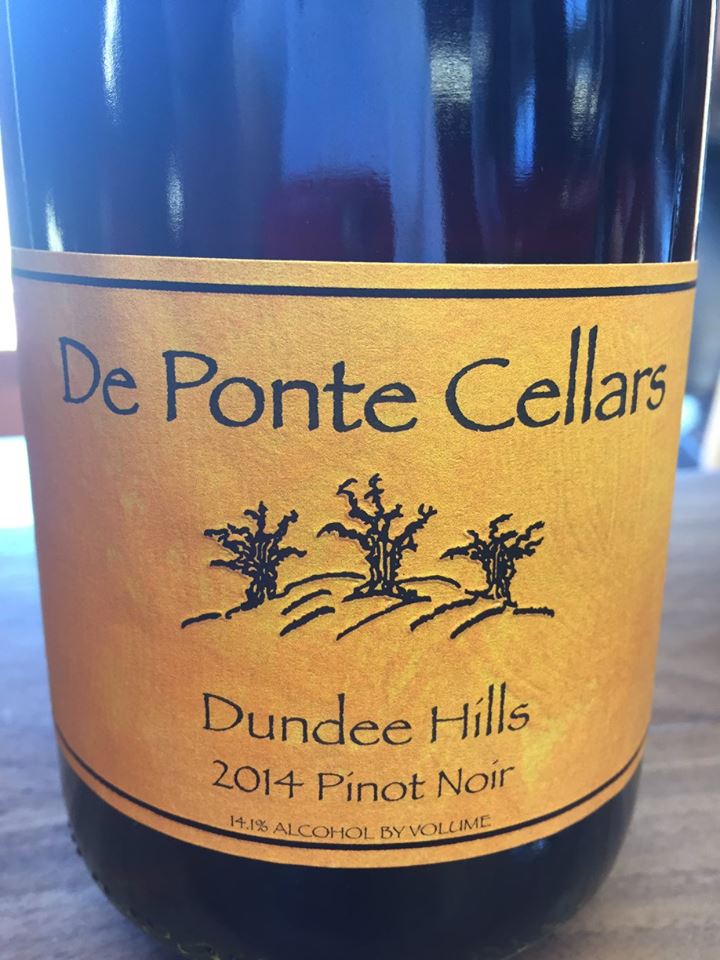 De Ponte Cellars – 2014 Pinot Noir – Dundee Hills, Willamette Valley 