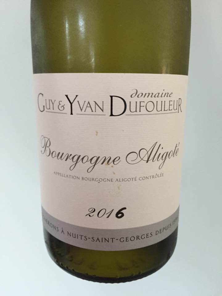 Domaine Guy & Yvan Dufouleur 2016 – Bourgogne Aligoté