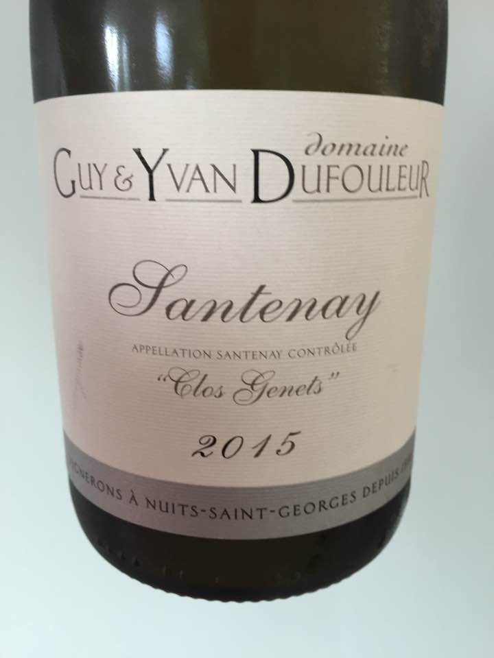Domaine Guy & Yvan Dufouleur – Clos Genets 2015 – Santenay