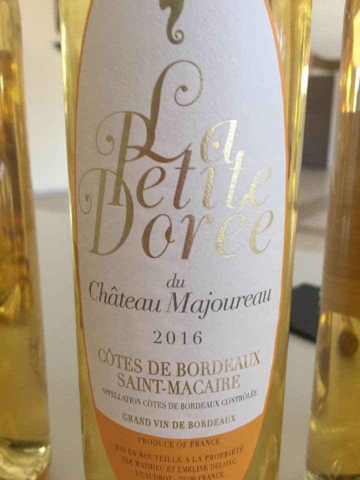 La Petite Dorée du Château Majoureau 2016 – Côtes de Bordeaux Saint-Macaire