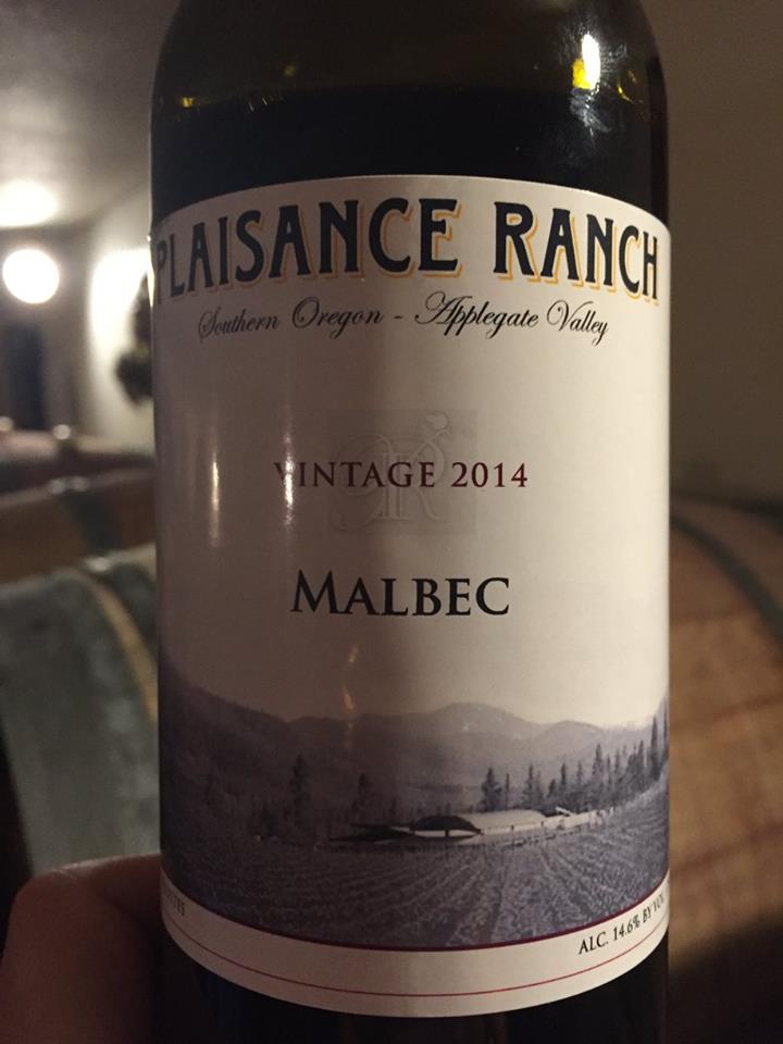 Plaisance Ranch – Malbec 2014 – Applegate Valley, Southern Oregon