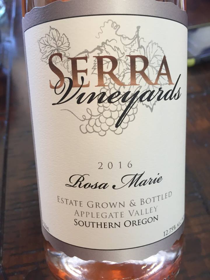 Serra Vineyards – Rosa Marie 2016 – Applegate Valley, Southern Oregon