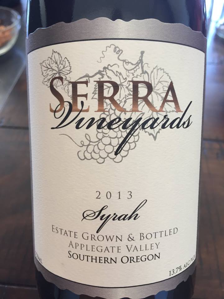 Serra Vineyards – Syrah 2013 – Applegate Valley, Southern Oregon