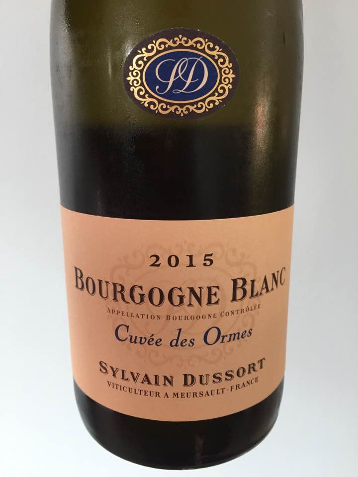 Sylvain Dussort – Cuvée des Ormes 2015 – Bourgogne Blanc