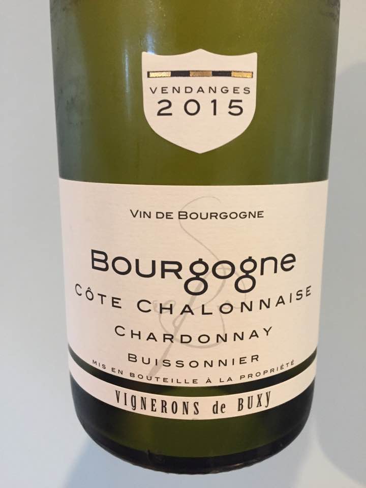 Vignerons de Buxy – Chardonnay 2015 Buissonnier – Côte Chalonnaise – Bourgogne