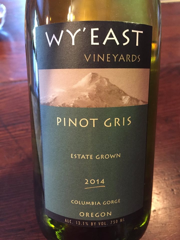 Wy’East Vineyards – Pinot Gris 2014 Estate Grown – Columbia Gorge, Oregon