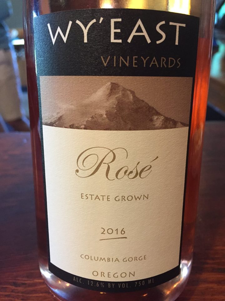 Wy’East vineyards – Rosé Estate Grown 2016 – Columbia Oregon, Oregon 