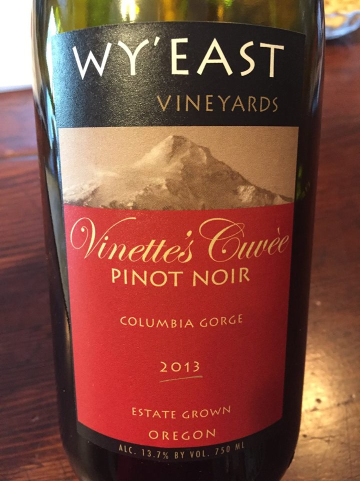 Wy’east Vineyards – Vinette’s Cuvée Pinot Noir 2013 – Columbia Gorge, Estate grown – Oregon
