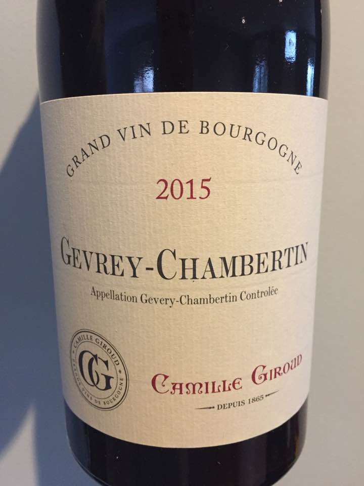 Camille Giroud 2015 – Gevrey-Chambertin
