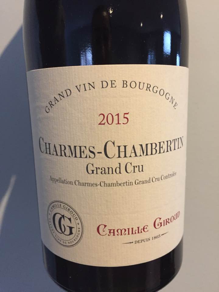 Camille Giroud 2015 – Gevrey-Chambertin Grand Cru