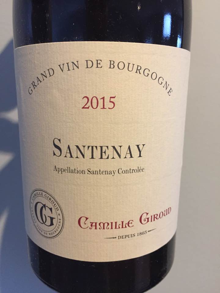 Camille Giroud 2015 – Santenay