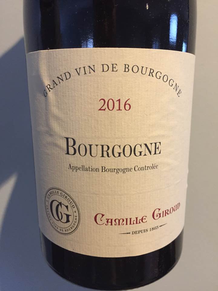 Camille Giroud 2016 – Bourgogne