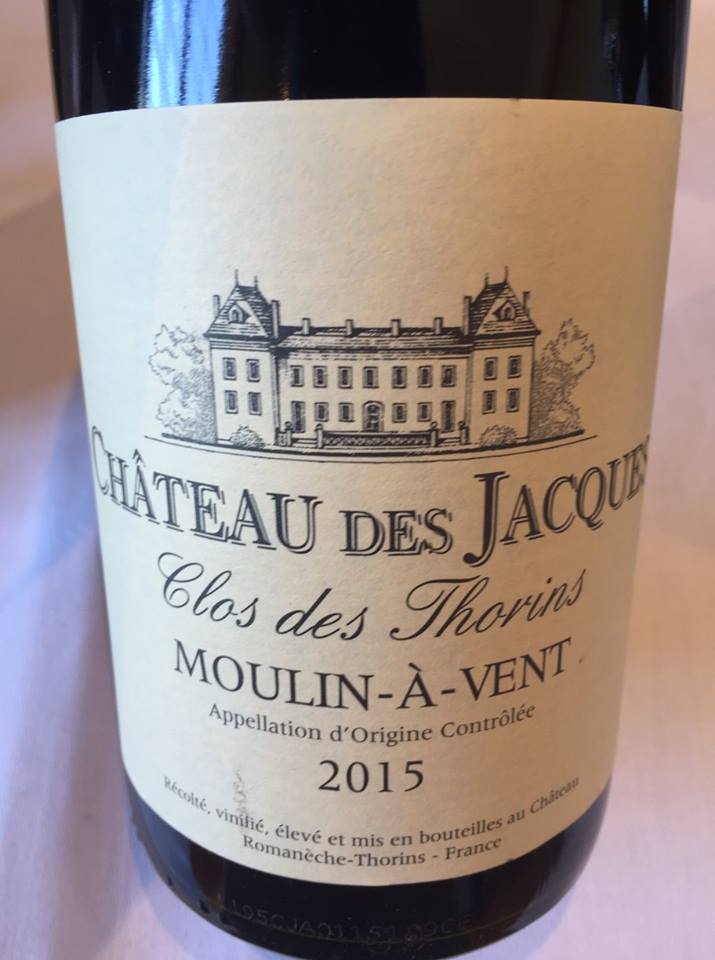 Château des Jacques – Clos des Thorins 2015 – Moulin-à-Vent