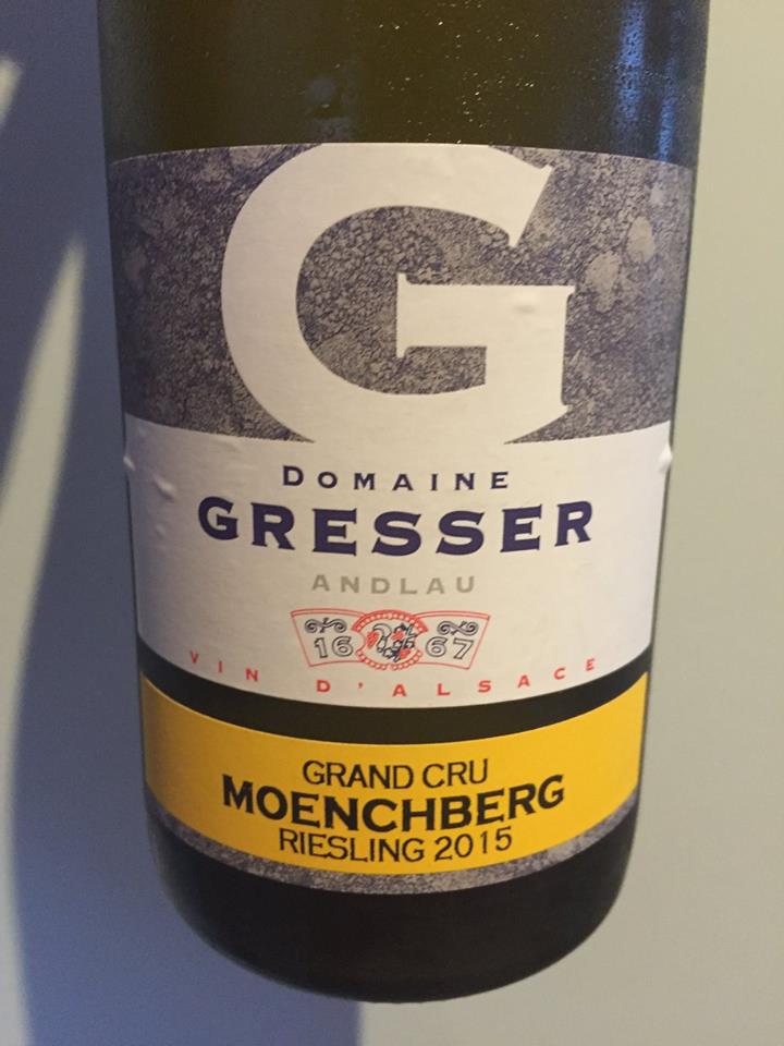 Domaine Gresser – Riesling 2015 – Moenchberg Grand Cru – Alsace