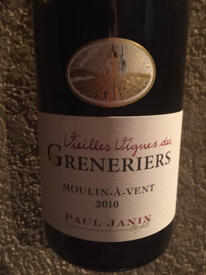 Domaine Paul Janin – Vieilles Vignes des Greneriers 2010 – Moulin-à-Vent