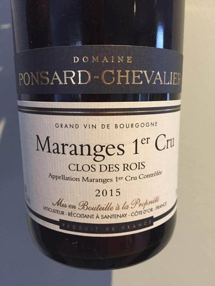 Domaine Ponsard-Chevalier – Clos des Rois 2015 – Maranges 1er Cru