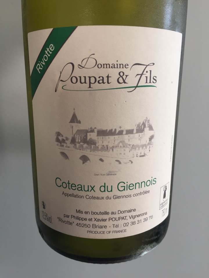 Domaine Poupat & Fils 2016 – Coteaux du Giennois