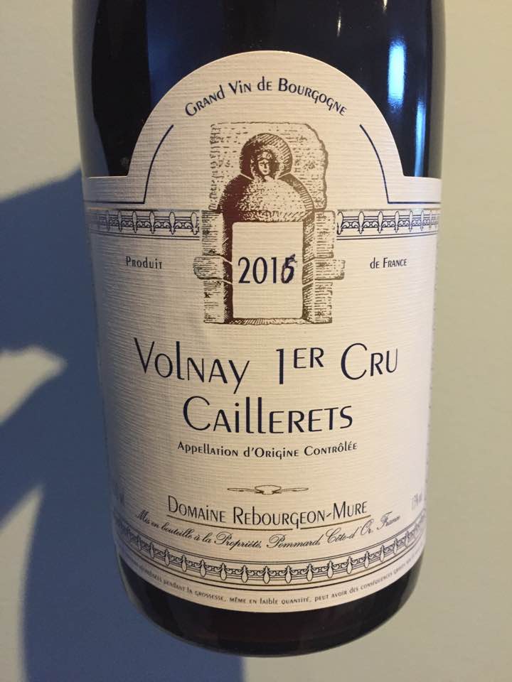 Domaine Rebourgeon-Mure – Caillerets 2016 – Volnay 1er Cru