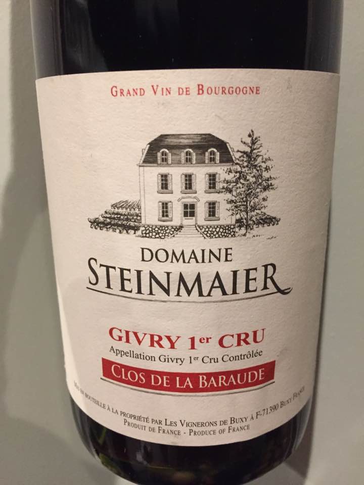 Domaine Steinmaier – Clos de la Baraude 2016 – Givry 1er Cru