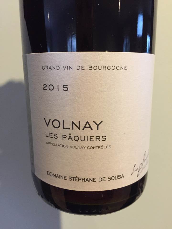 Domaine Stéphane De Sousa – Les Paquiers 2015 – Volnay