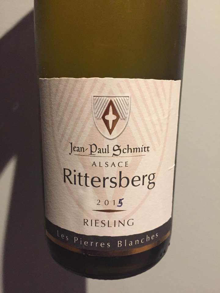 Jean-Paul Schmitt – Les Pierres Blanches 2015 Riesling – Rittersberg – Alsace