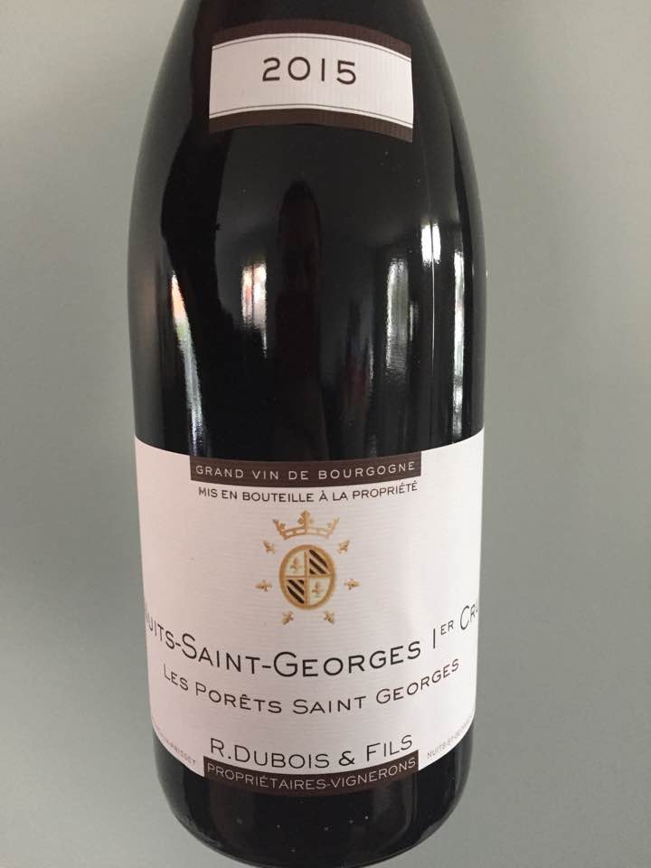 R. Dubois & Fils – Les Porêts Saint Georges 2015 – Nuits-Saint-Georges – 1er Cru