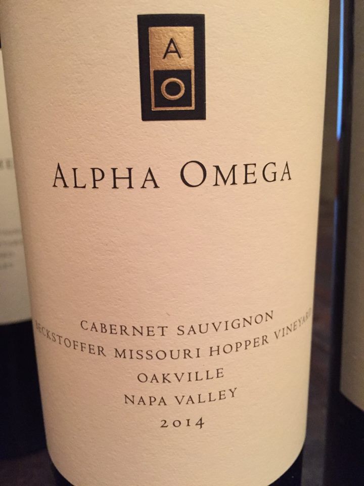 Alpha Omega – Cabernet Sauvignon 2014 – Becktstoffer Missouri Hopper Vineyard – Oakville – Napa Valley