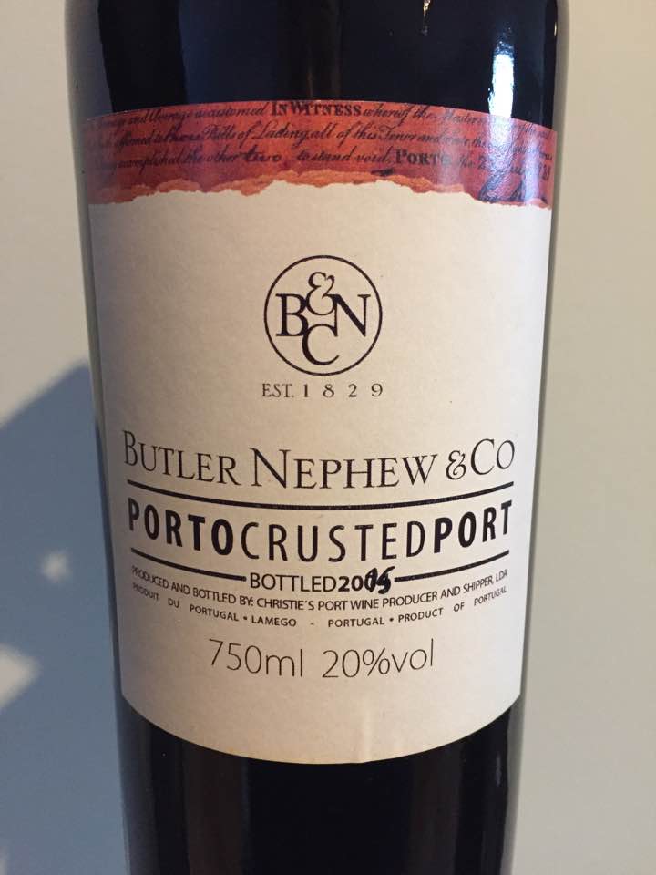 Butler Nephew & Co – Crusted Port 2015 – Porto