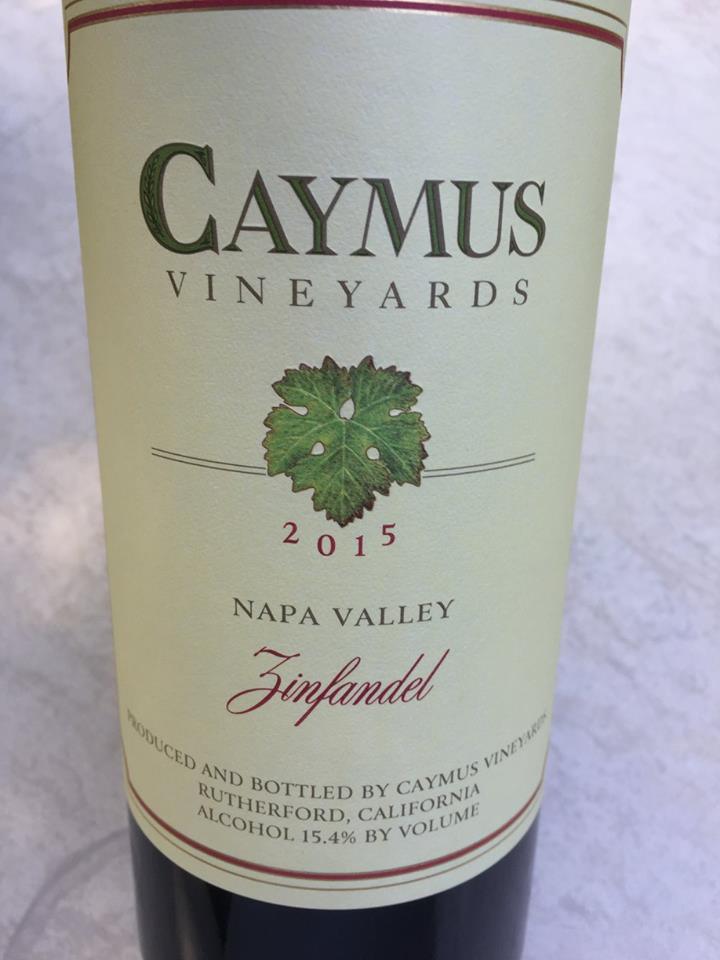 Caymus vineyards – Zinfandel 2015 – Napa Valley | Vertdevin