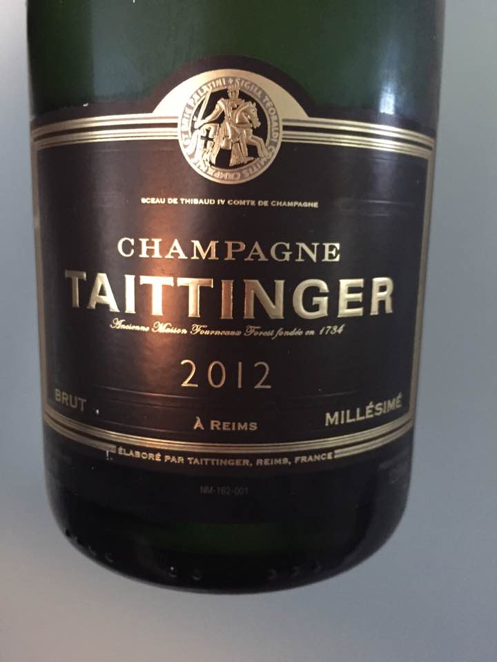 Champagne Taittinger – Millésime 2012 – Brut
