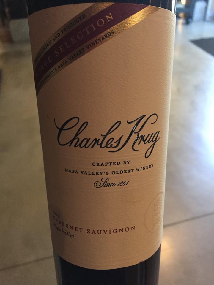 Charles Krug – Vintage Selection – Cabernet Sauvignon 2013 – Napa Valley