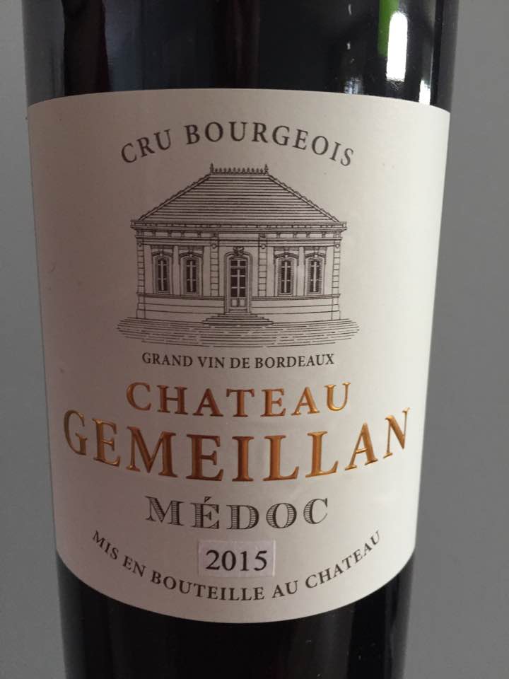 Château Gemeillan 2015 – Médoc – Cru Bourgeois
