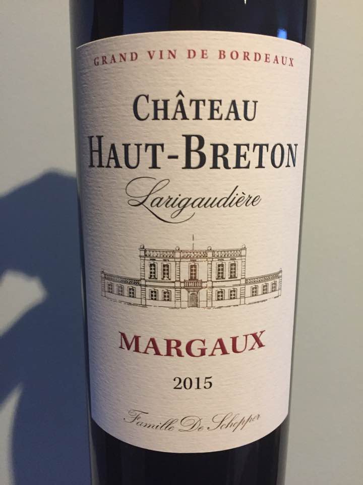 Château Haut-Breton Larigaudière 2015 – Margaux – Cru Bourgeois