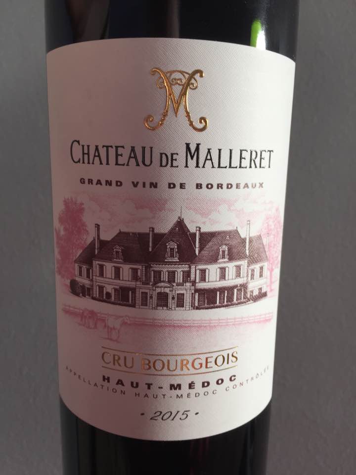 Château de Malleret 2015 – Haut-Médoc – Cru Bourgeois