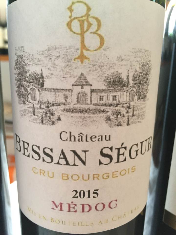 Château Bessan Segur 2015 – Médoc – Cru Bourgeois