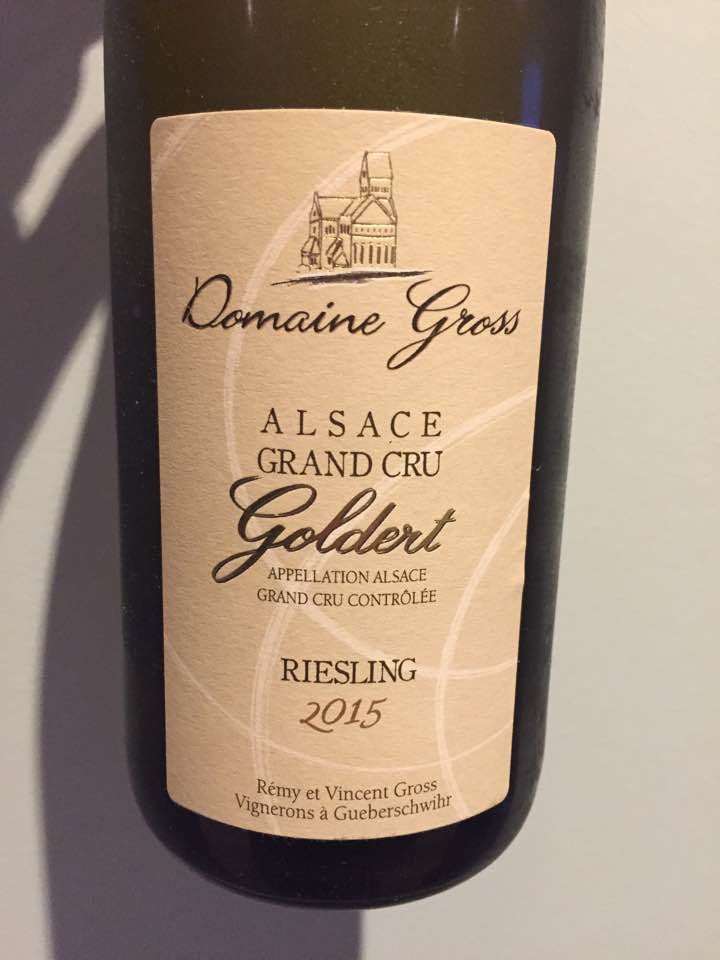 Domaine Gross – Riesling 2015 – Grand Cru, Goldert – Alsace