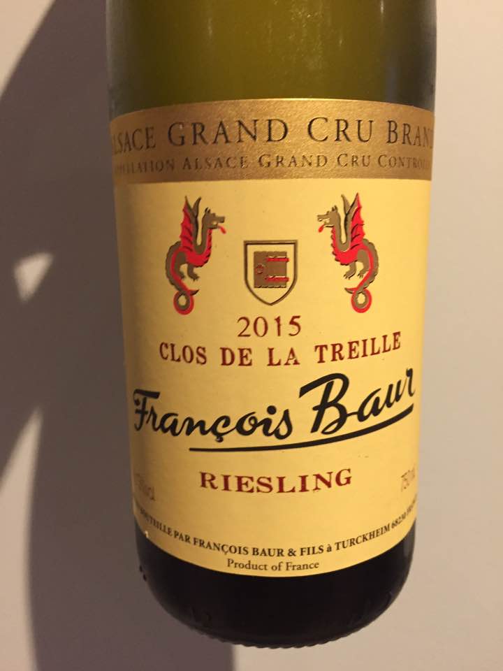 François Baur – Clos de la Treille – Riesling 2015 – Brand Grand Cru, Alsace