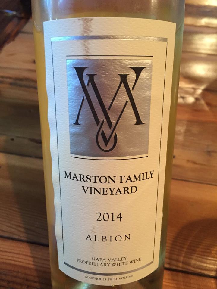 Marston Family Vineyard – Albion 2014 – Proprietary White Wine – Napa Valley