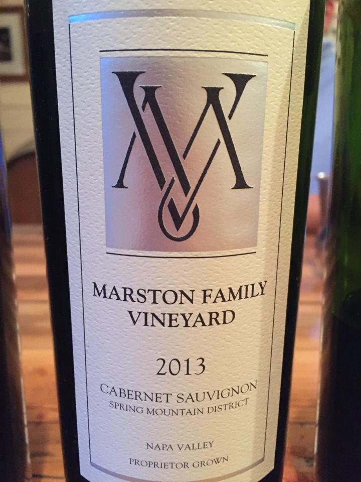 Marston Family Vineyard – Cabernet Sauvignon 2013 – Spring Mountain District, Napa Valley