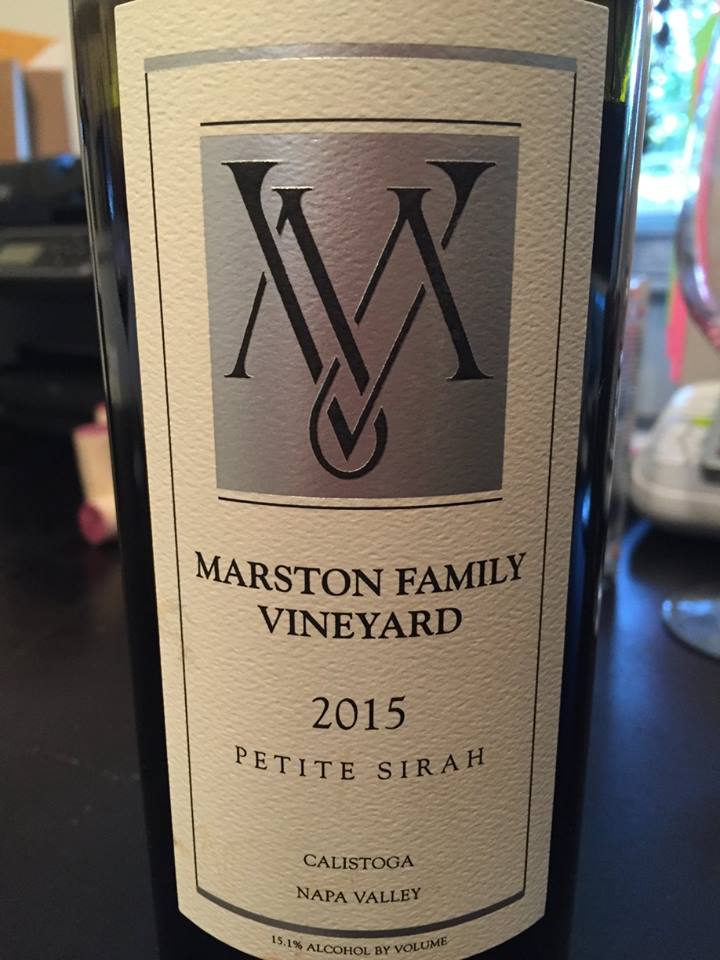 Marston Family Vineyard – Petit Syrah 2015 – Calistoga, Napa Valley