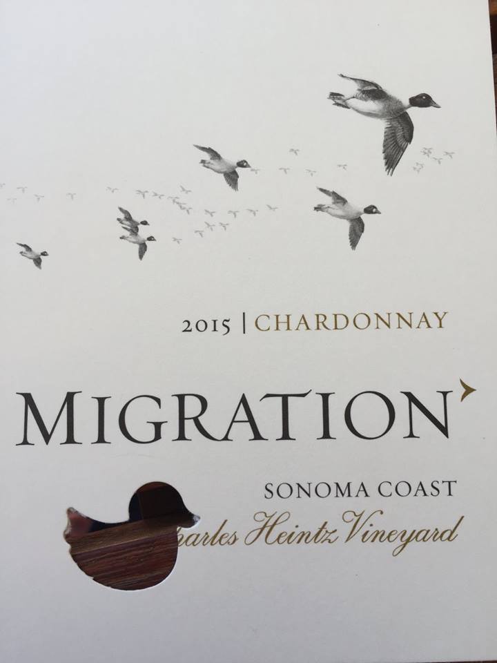 Migration – Chardonnay 2015  Charles Heintz Vineyard – Sonoma Coast