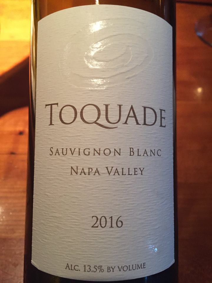 Toquade – Sauvignon Blanc 2016 – Napa Valley